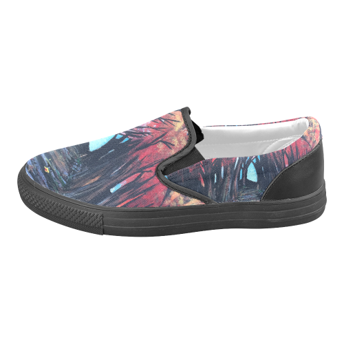 Autumn Day Women's Unusual Slip-on Canvas Shoes (Model 019)