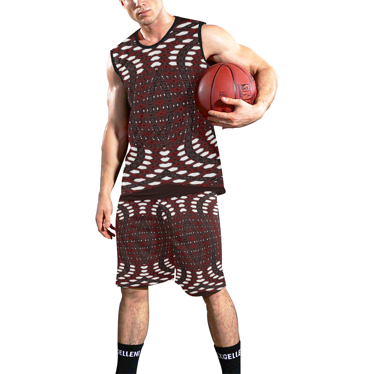 8000  EKPAH 27 low All Over Print Basketball Uniform