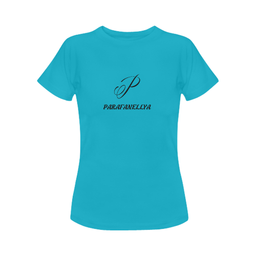 Women's Turquoise T-Shirt Women's Classic T-Shirt (Model T17）