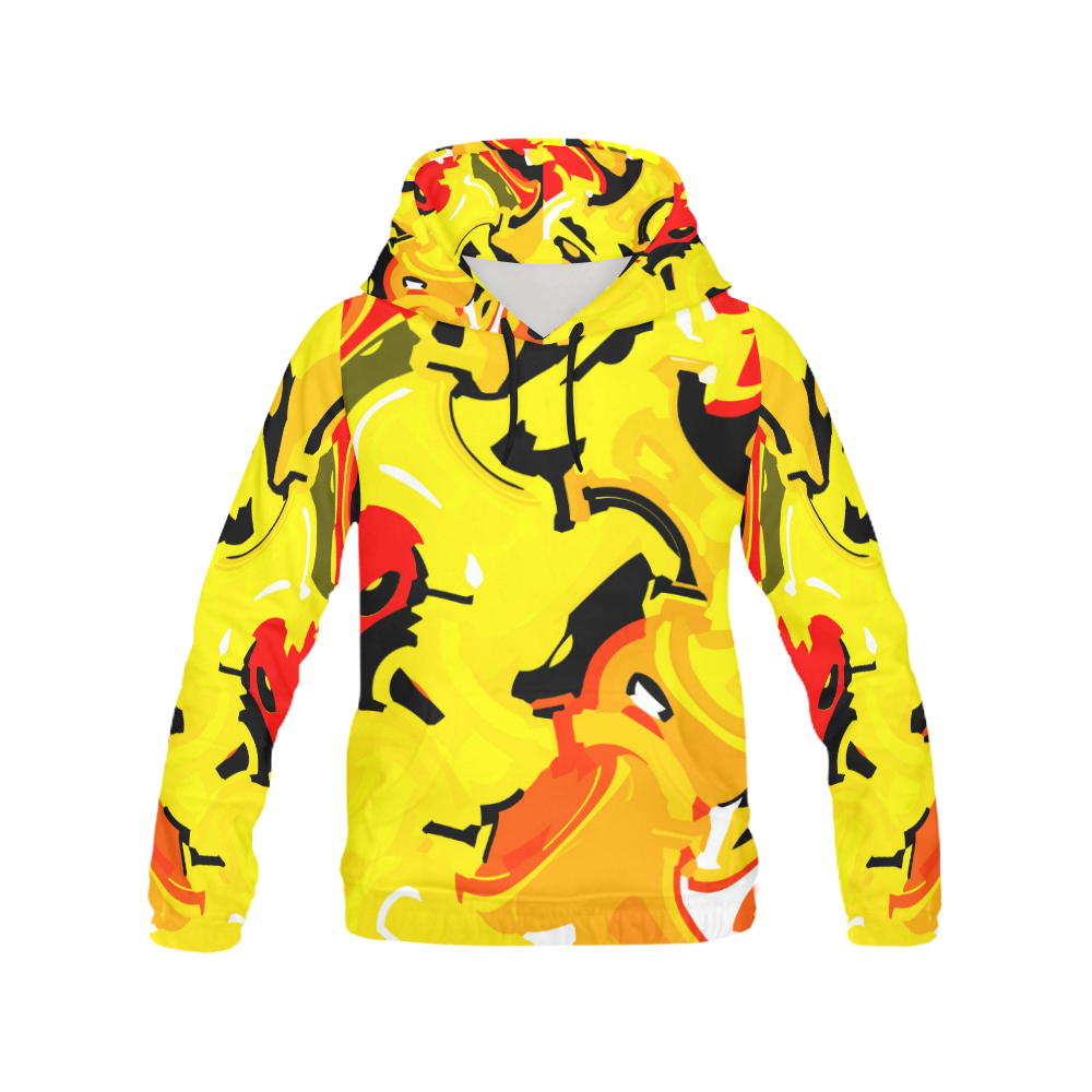 iamcrazy All Over Print Hoodie for Women (USA Size) (Model H13)