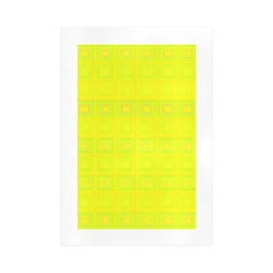 Yellow multicolored multiple squares Art Print 16‘’x23‘’
