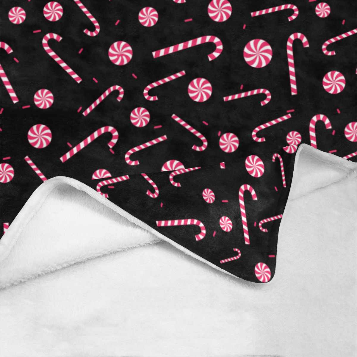 Candy CANE Ultra-Soft Micro Fleece Blanket 43''x56''