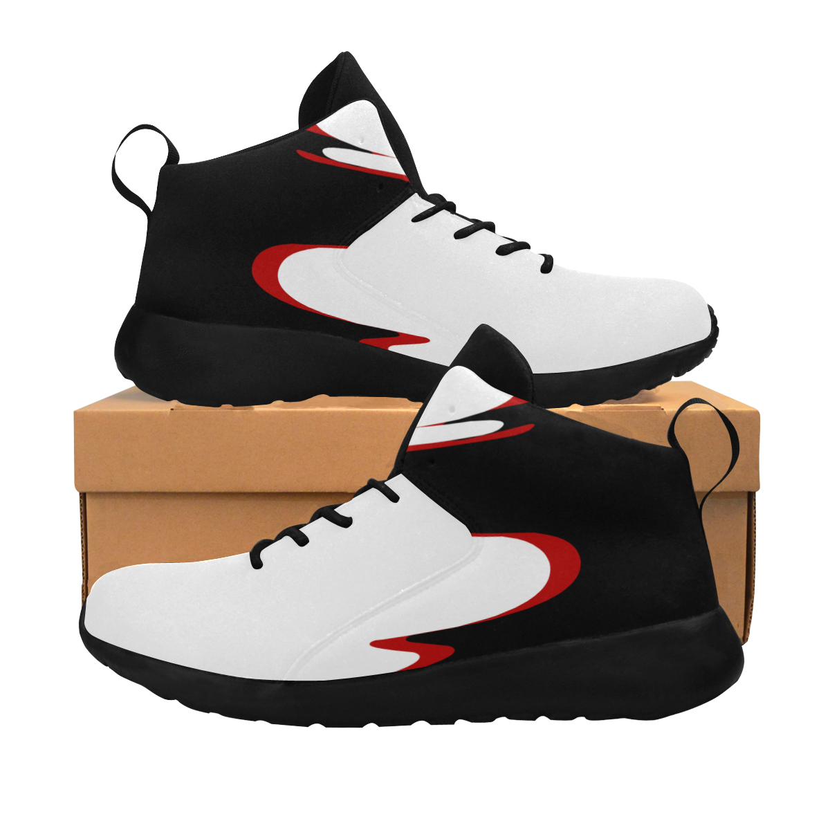 XD-VS Curve (Black/White/Red) Men's Chukka Training Shoes (Model 57502)
