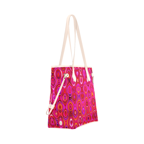 colorful abstract pattern Clover Canvas Tote Bag (Model 1661)