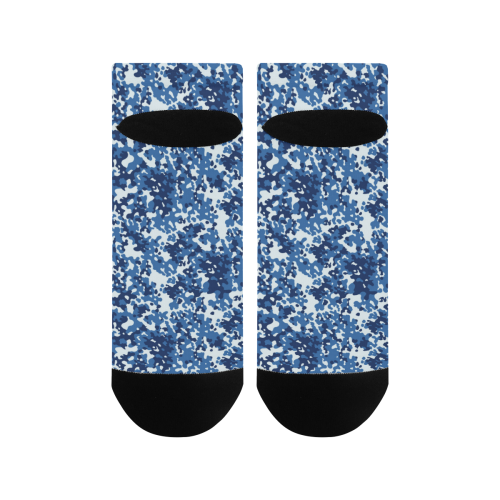 Digital Blue Camouflage Women's Ankle Socks