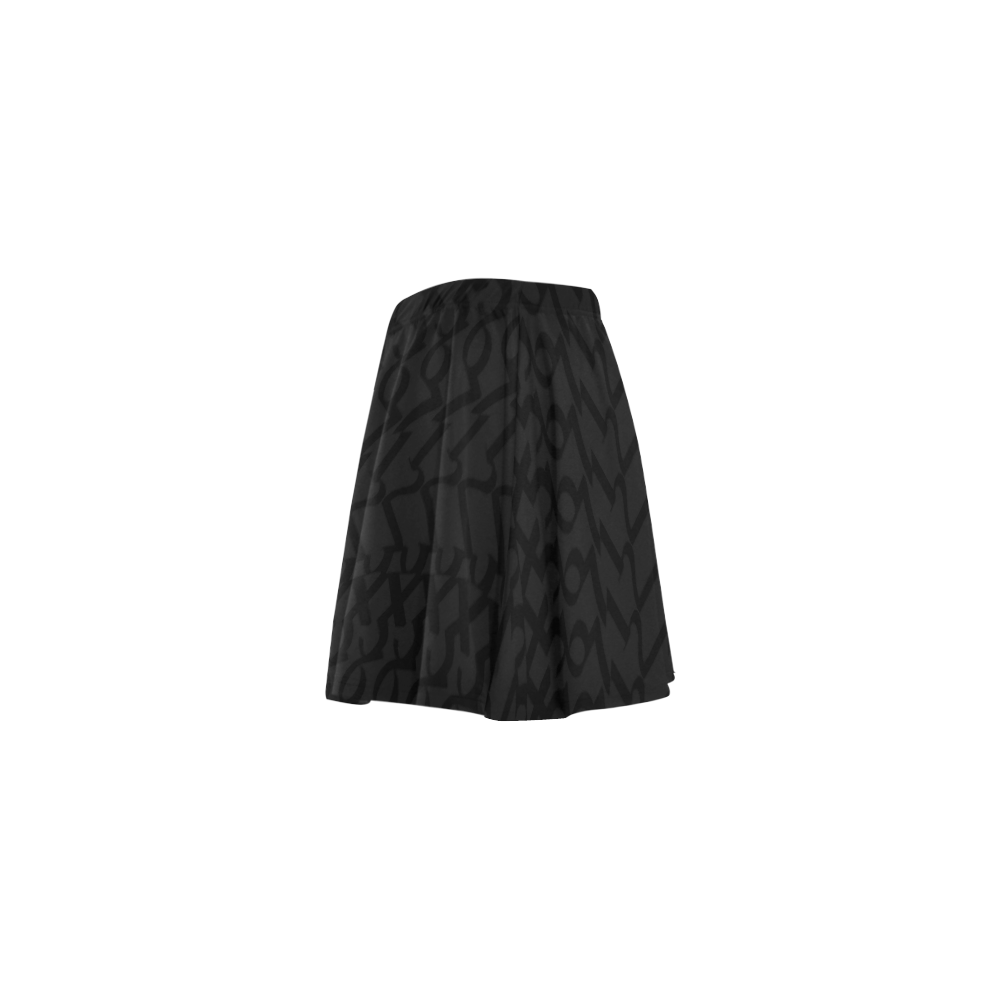 NUMBERS Collection 1234567 Matt/Black Mini Skating Skirt (Model D36)
