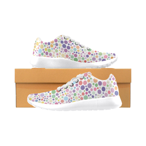 Colorful dot pattern Women's Running Shoes/Large Size (Model 020)