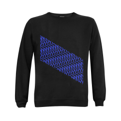 NUMBERS Collection 1234567 Flag Black/ Reverse Blueberry Gildan Crewneck Sweatshirt(NEW) (Model H01)