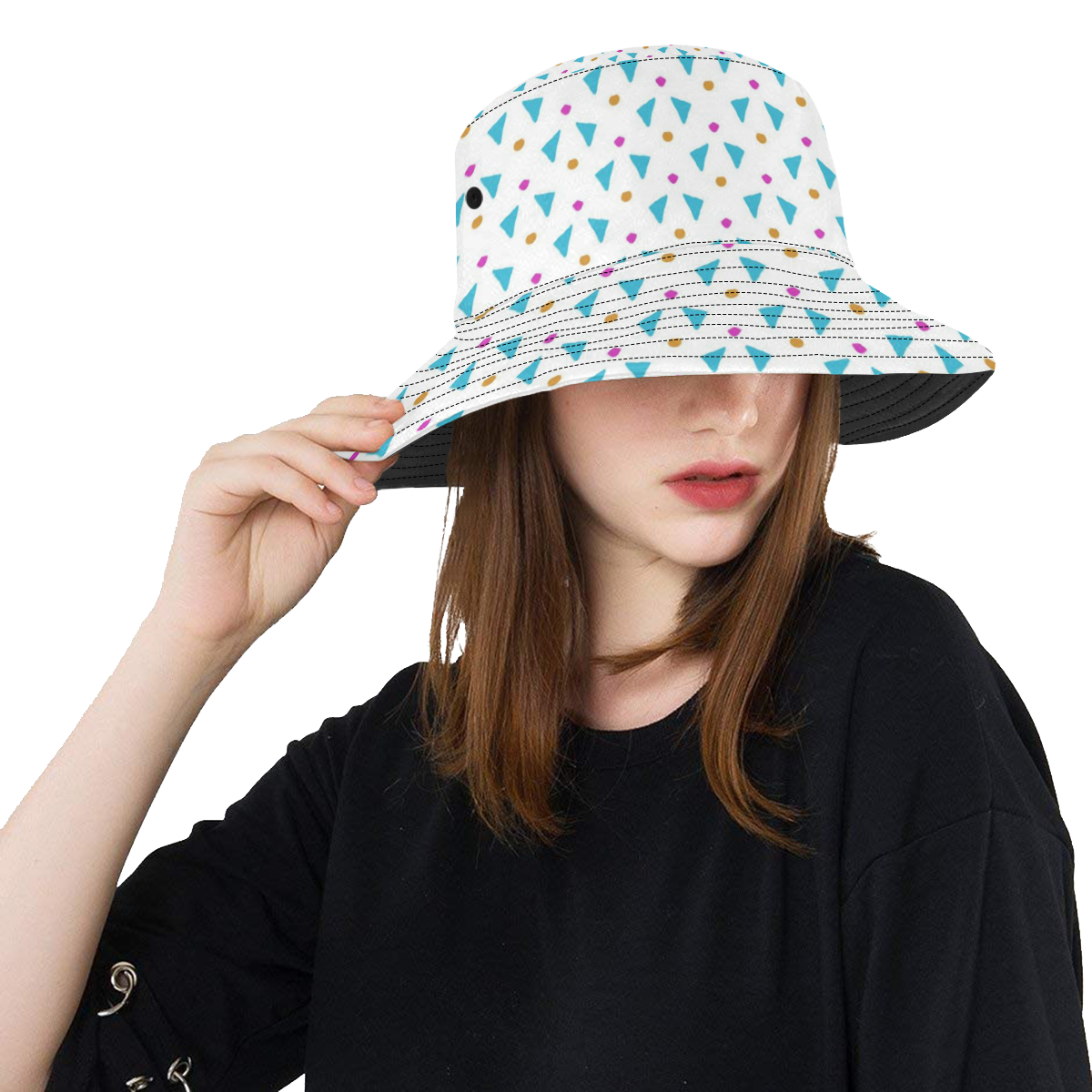 Funny Doodle Pattern 2C by JamColors All Over Print Bucket Hat