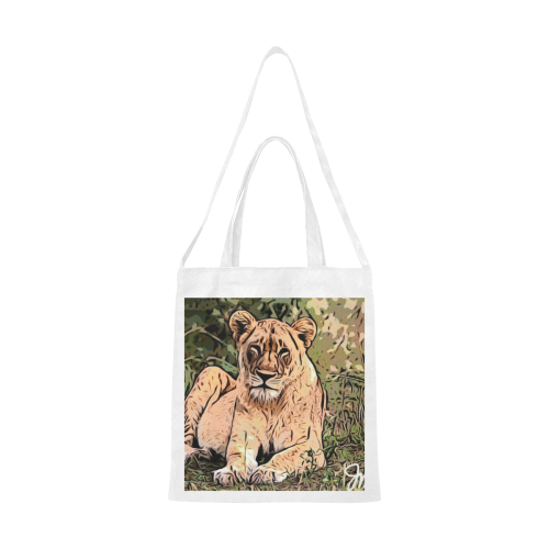Lioness Of Love Canvas Tote Bag/Medium (Model 1701)
