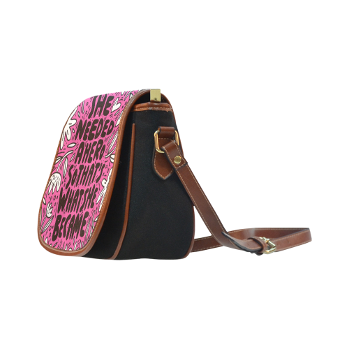 Girl Power Saddle Bag/Small (Model 1649)(Flap Customization)