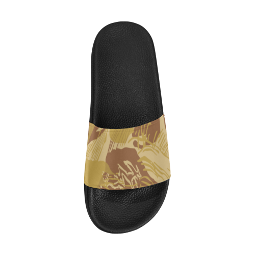 Rhodesian Brushstroke Arid camouflage Women's Slide Sandals (Model 057)