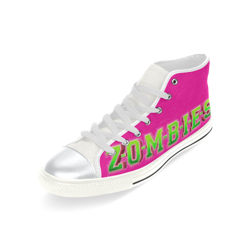 Zombies High Top Canvas Shoes for Kid (Model 017)