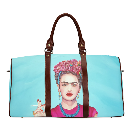 FRIDA IN THE PINK Waterproof Travel Bag/Small (Model 1639)