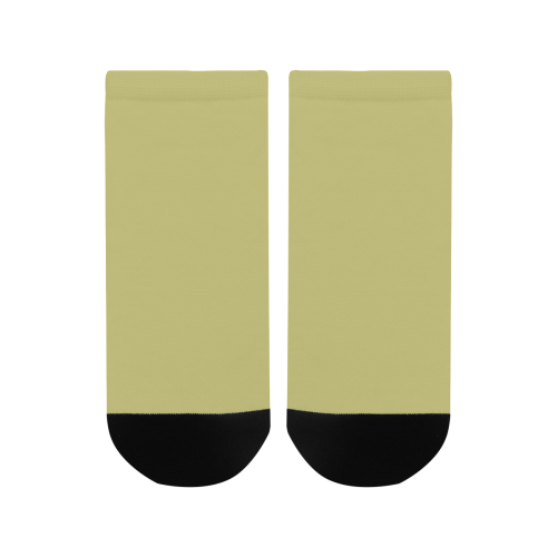 color dark khaki Men's Ankle Socks