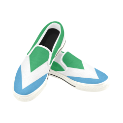 Vegan Flag Men's Slip-on Canvas Shoes (Model 019)