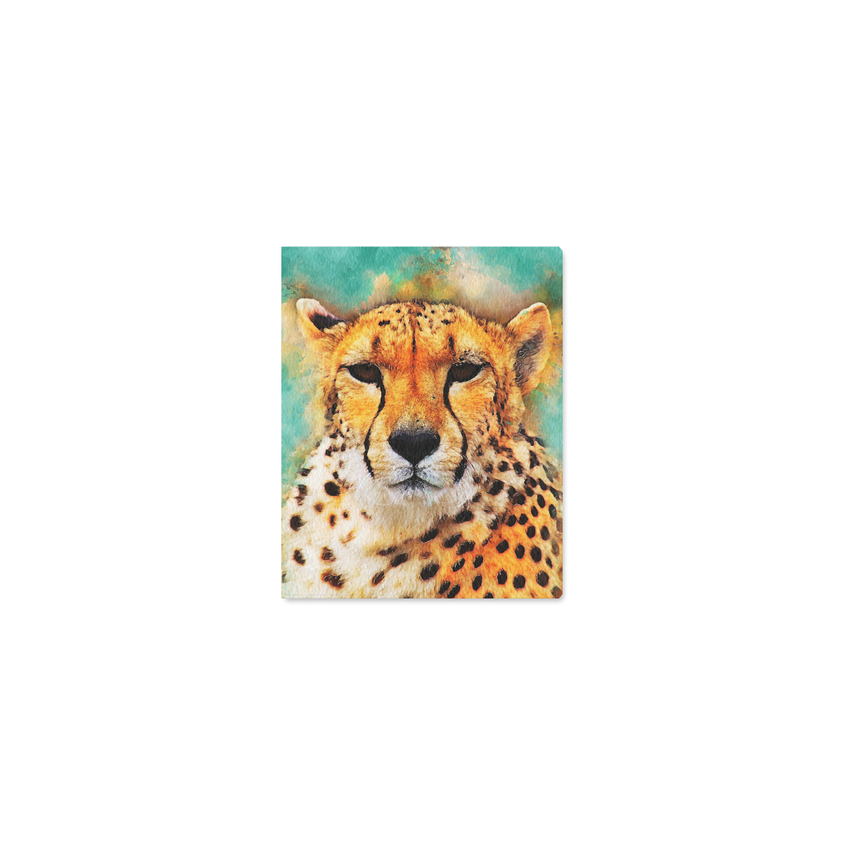 gepard leopard #gepard #leopard #cat Canvas Print 8"x10"