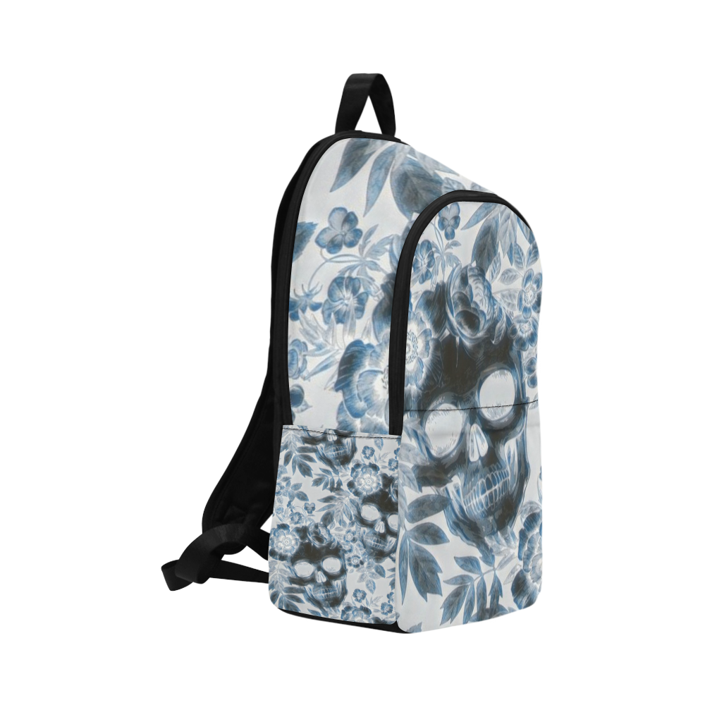 Woke Skulls Festival Blanco Fabric Backpack for Adult (Model 1659)