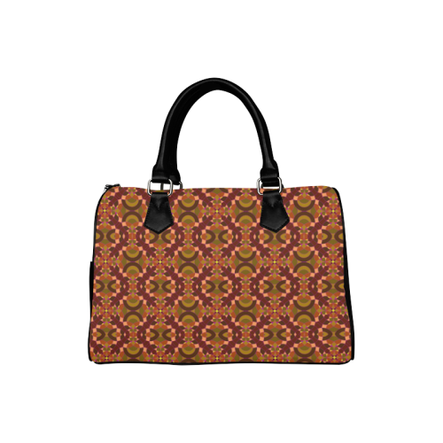 brown pattern Boston Handbag (Model 1621)