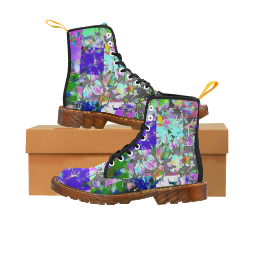 Foliage Patchwork #12 by Jera Nour Martin Boots For Women Model 1203H