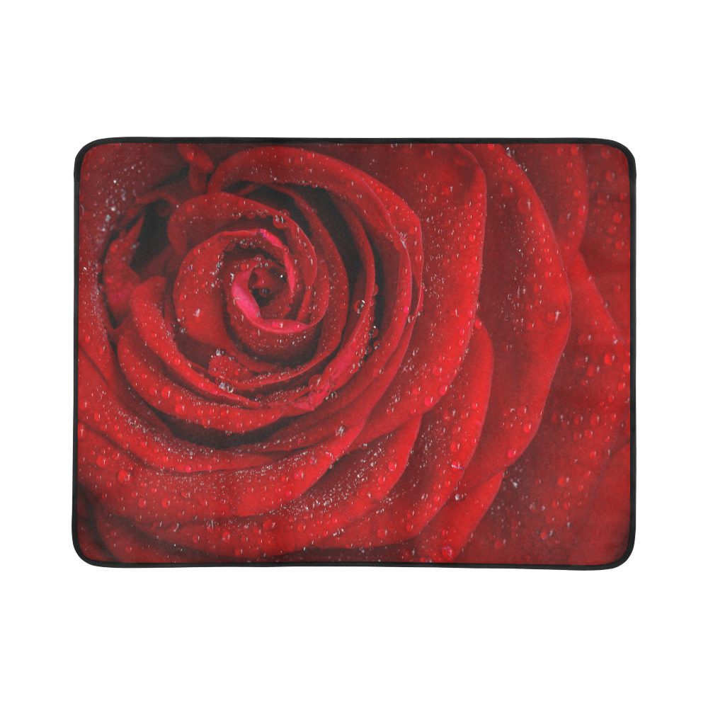 Red rosa Beach Mat 78"x 60"