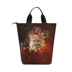 Colorful lion Nylon Lunch Tote Bag (Model 1670)