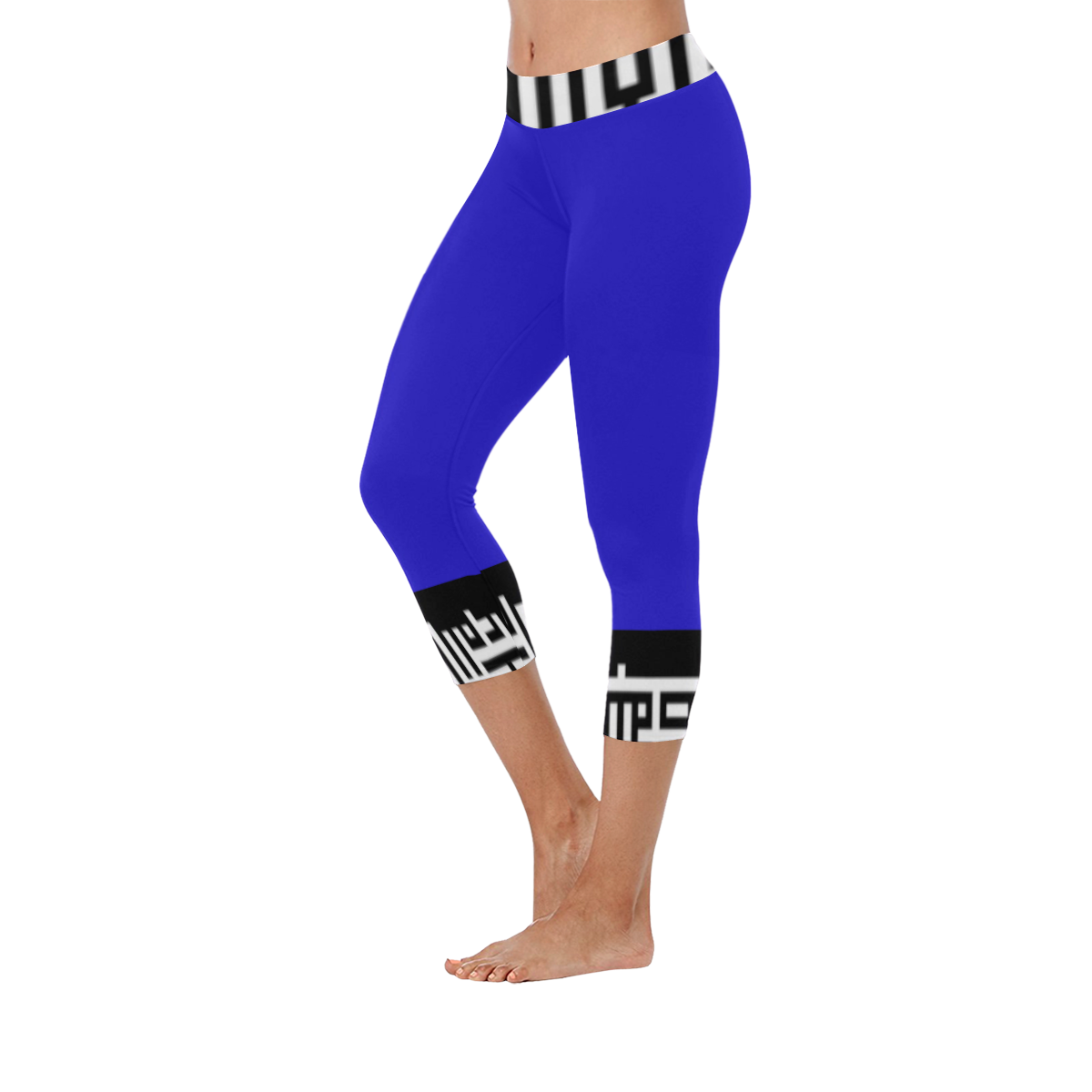 M1caprilegw0014 Women's Low Rise Capri Leggings (Invisible Stitch) (Model L08)