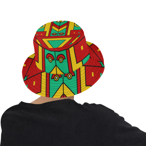 Aztec Spiritual Tribal All Over Print Bucket Hat for Men