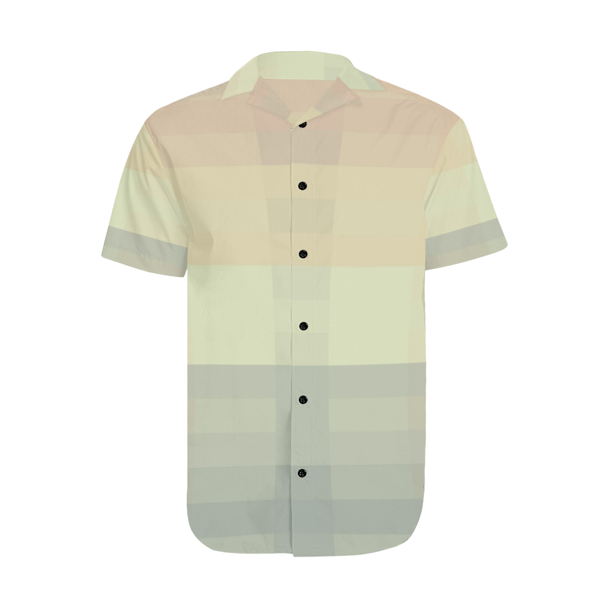 Like a Candy Sweet Pastels Pattern Men's Short Sleeve Shirt with Lapel Collar (Model T54)