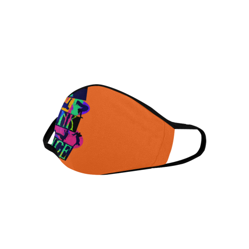 Break Dancing Colorful / Orange Mouth Mask