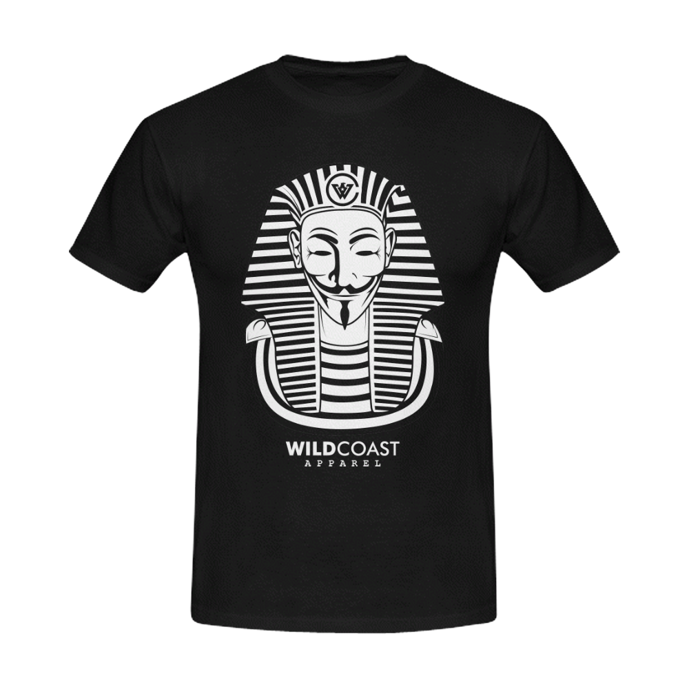Anonymous Pharaoh_Black Tshirt Men's Slim Fit T-shirt (Model T13)