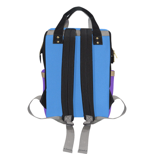 BP_Baby Bag_MyNaturalis_bluepurple Multi-Function Diaper Backpack/Diaper Bag (Model 1688)