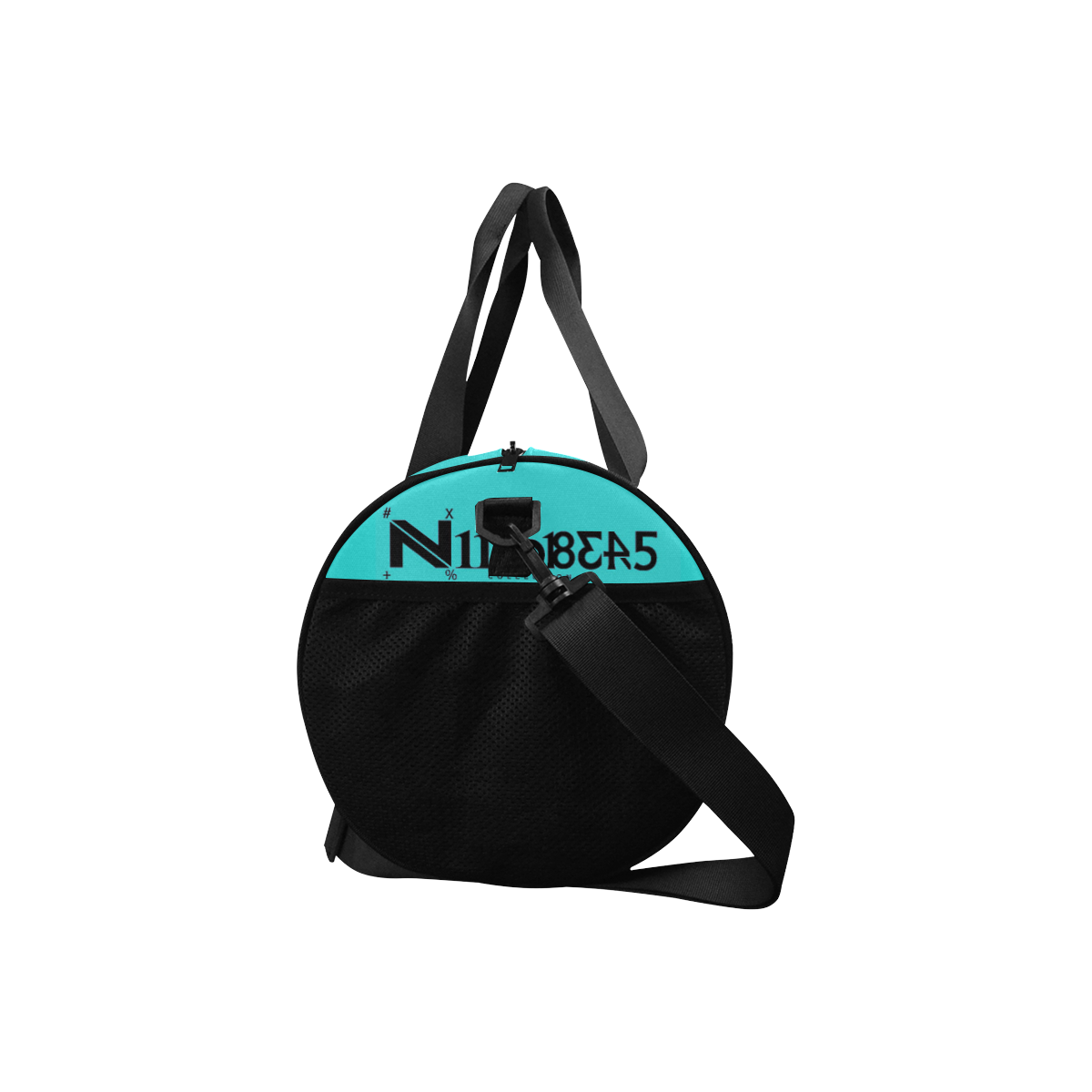 NUMBERS Collection Teal/ Black Duffle Bag (Model 1679)
