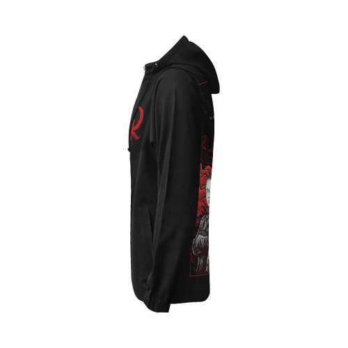 Red Queen Band All Over Print Full Zip Hoodie for Women (Model H14)