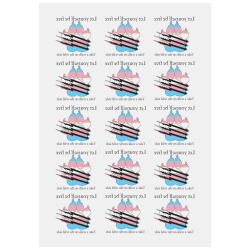 Trans Pride Personalized Temporary Tattoo (15 Pieces)
