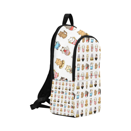 white Fabric Backpack for Adult (Model 1659)