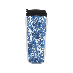 Digital Blue Camouflage Reusable Coffee Cup (11.8oz)