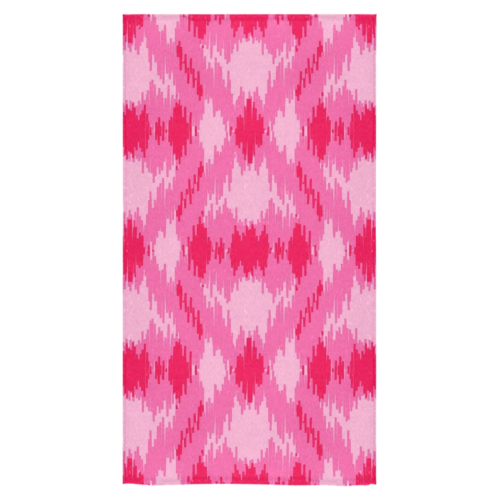 Hot Pink Fractual Bath Towel 30"x56"