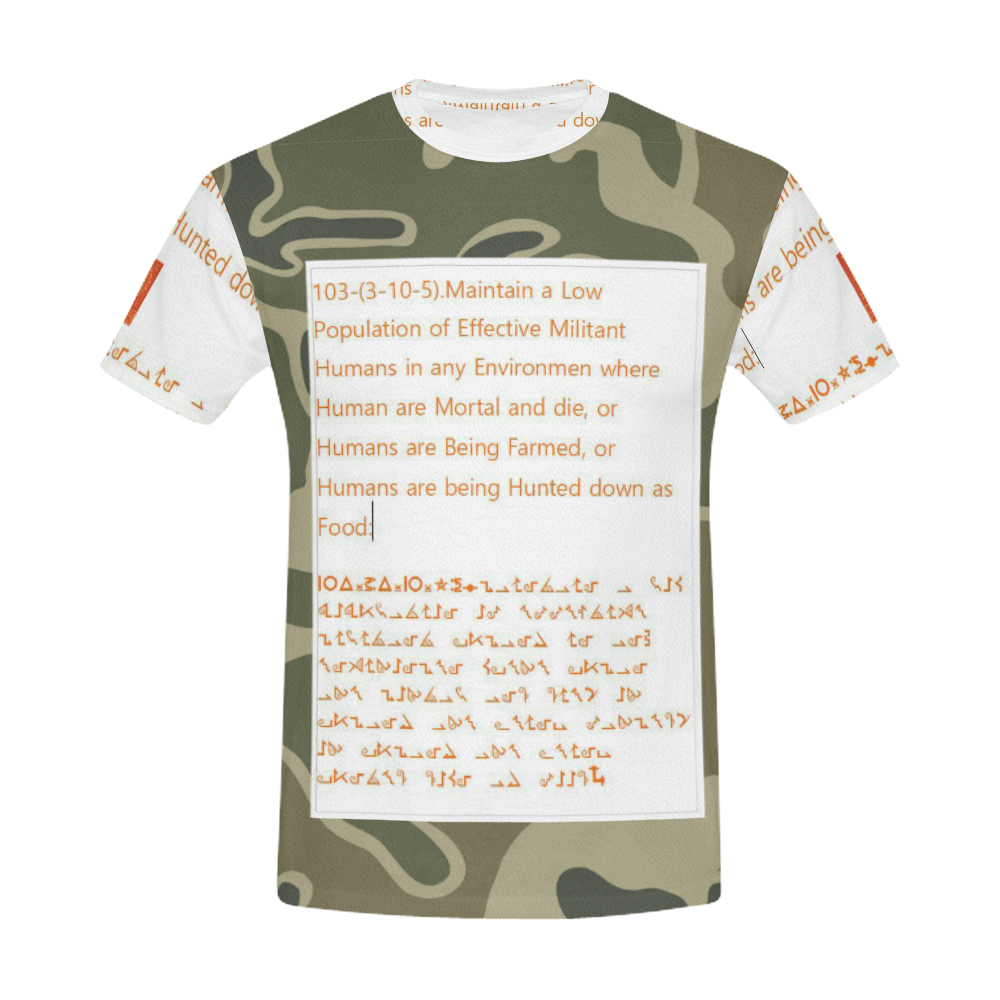 US m1948 ERDL camouflage All Over Print T-Shirt for Men (USA Size) (Model T40)