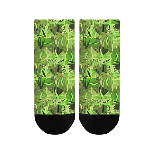 Tropical Jungle Leaves Camouflage Women's Ankle Socks