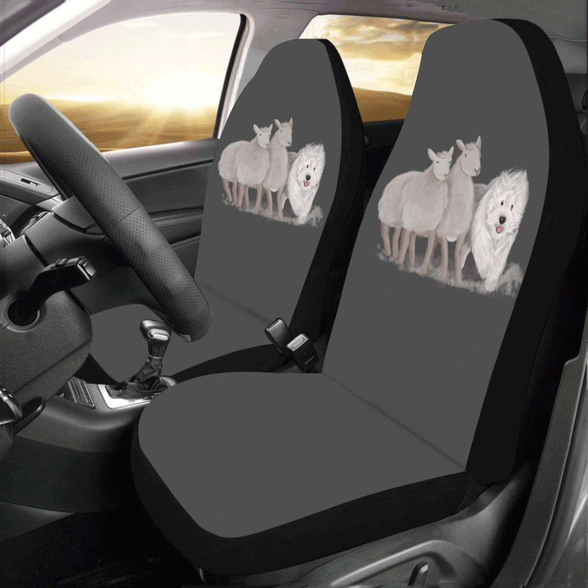 SHEEPIE_HERDING PNG Car Seat Covers (Set of 2)