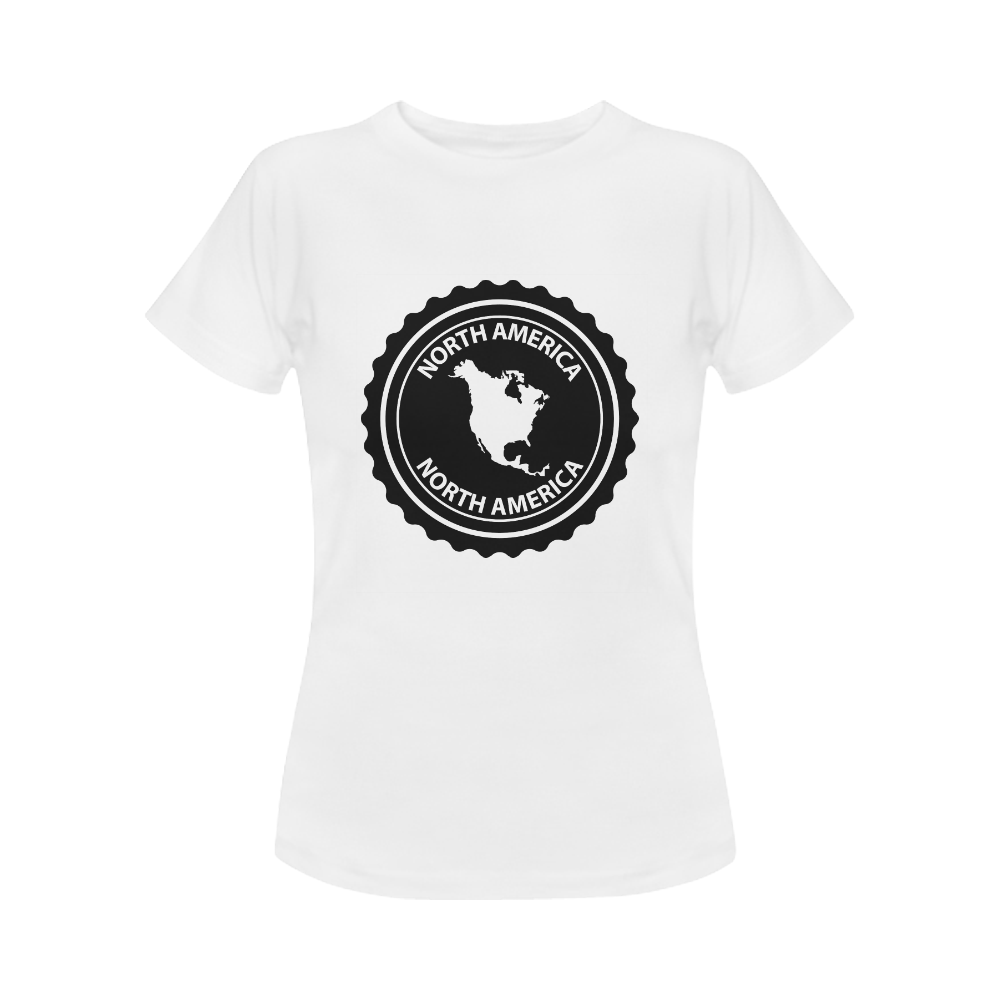 North America stamp Women's Classic T-Shirt (Model T17）