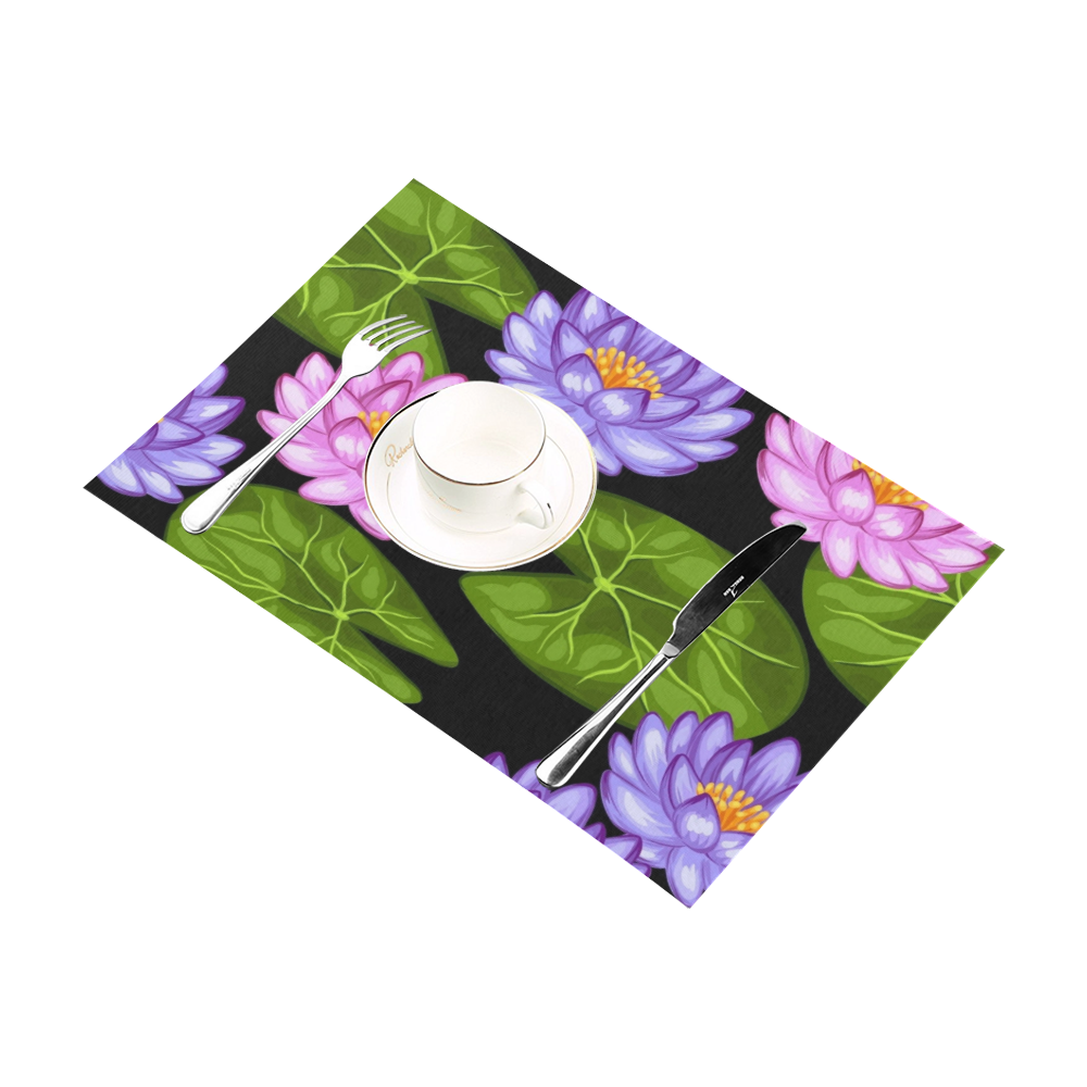 Water Lilly Placemat 12’’ x 18’’ (Four Pieces)