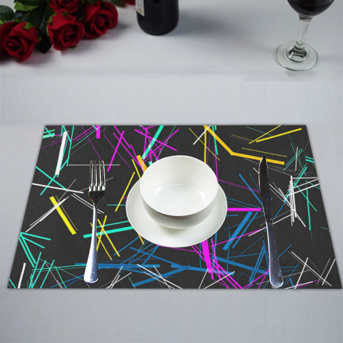 New Pattern factory 1A by JamColors Placemat 14’’ x 19’’ (Set of 6)