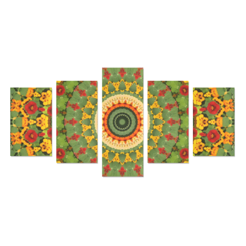 Garden Mandala Canvas Print Sets C (No Frame)