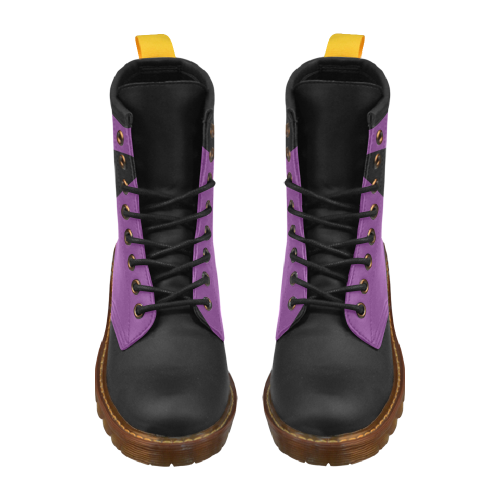 Proud Lesbian Flag High Grade PU Leather Martin Boots For Women Model 402H