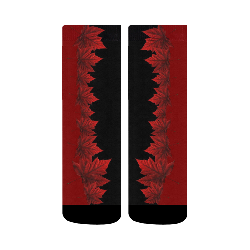 Canada Maple Leaf Socks - Crew Crew Socks