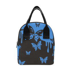 Animals Nature - Splashes Tattoos with Butterflies Zipper Lunch Bag (Model 1689)