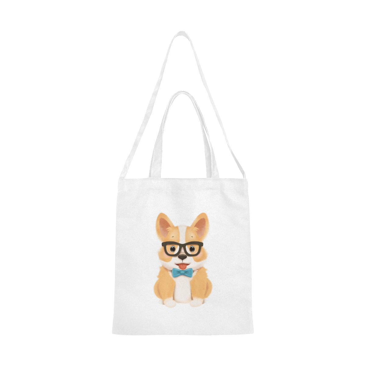 corgi Canvas Tote Bag/Medium (Model 1701)