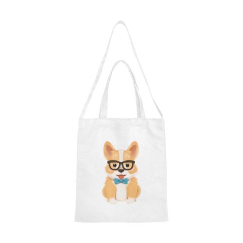 corgi Canvas Tote Bag/Medium (Model 1701)